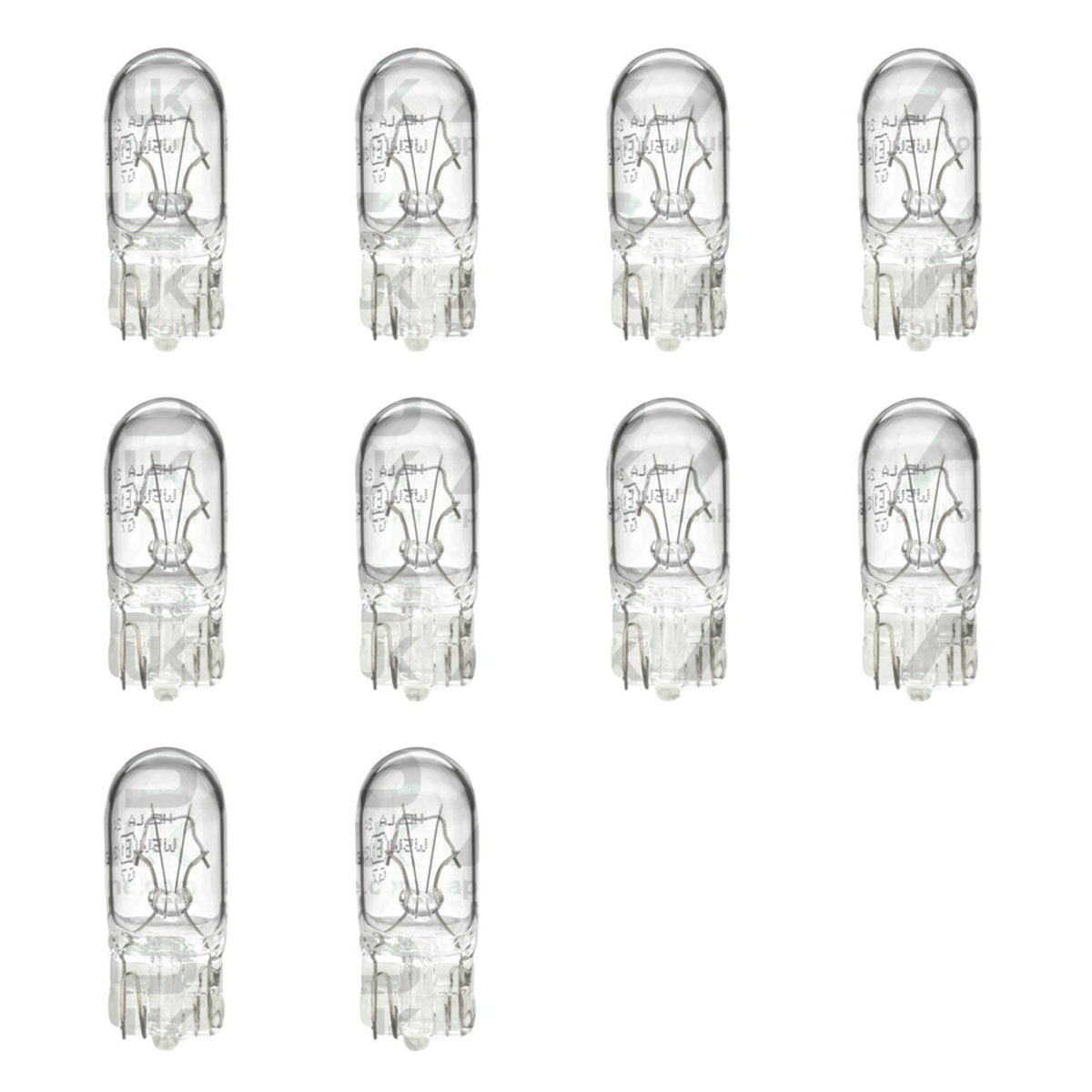 10x Hella Bulbs 12V W3W HB504 W2.1x9.5d for Ford Fordson Massey Ferguson Tractor