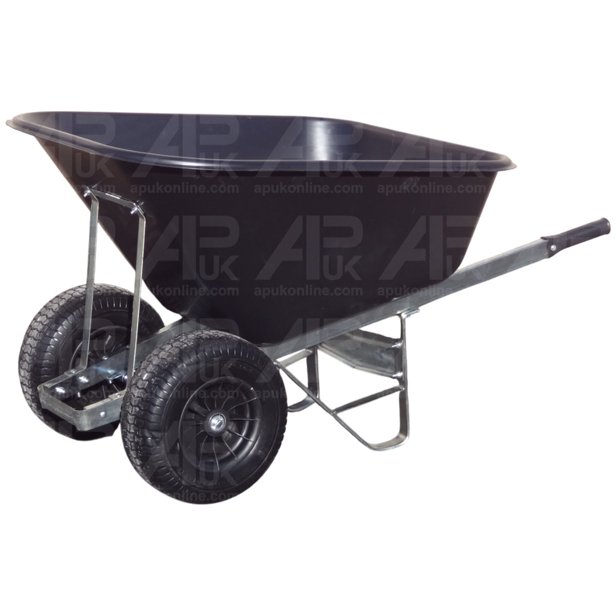 200L Wheelbarrow Black Puncture Proof Wide Tyres Pig Cattle Lamb Sheep Goat Feed