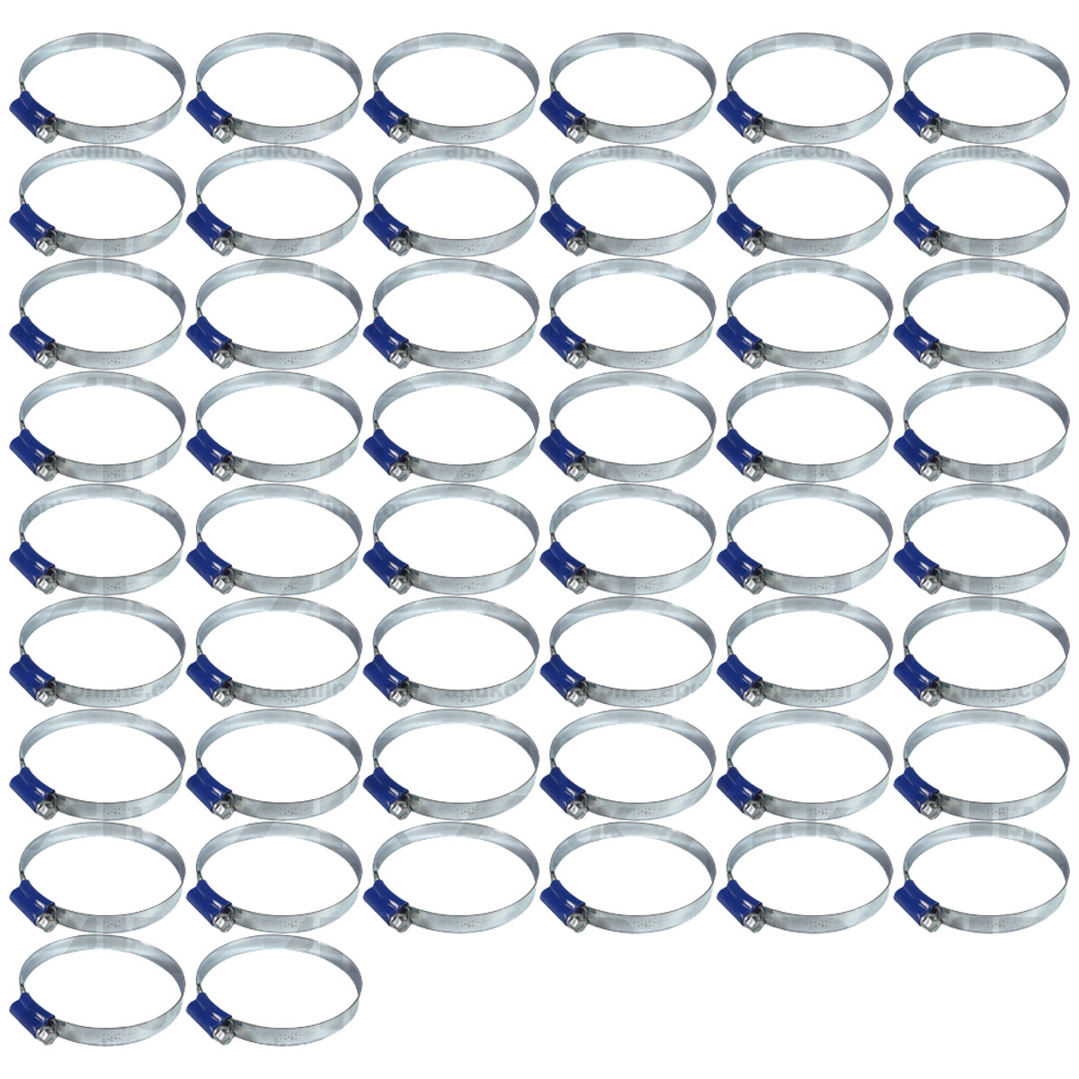 50x Worm Drive Hose Clip 70-90mm Rubber Pipe Jubilee Type Clamp Radiator Tractor