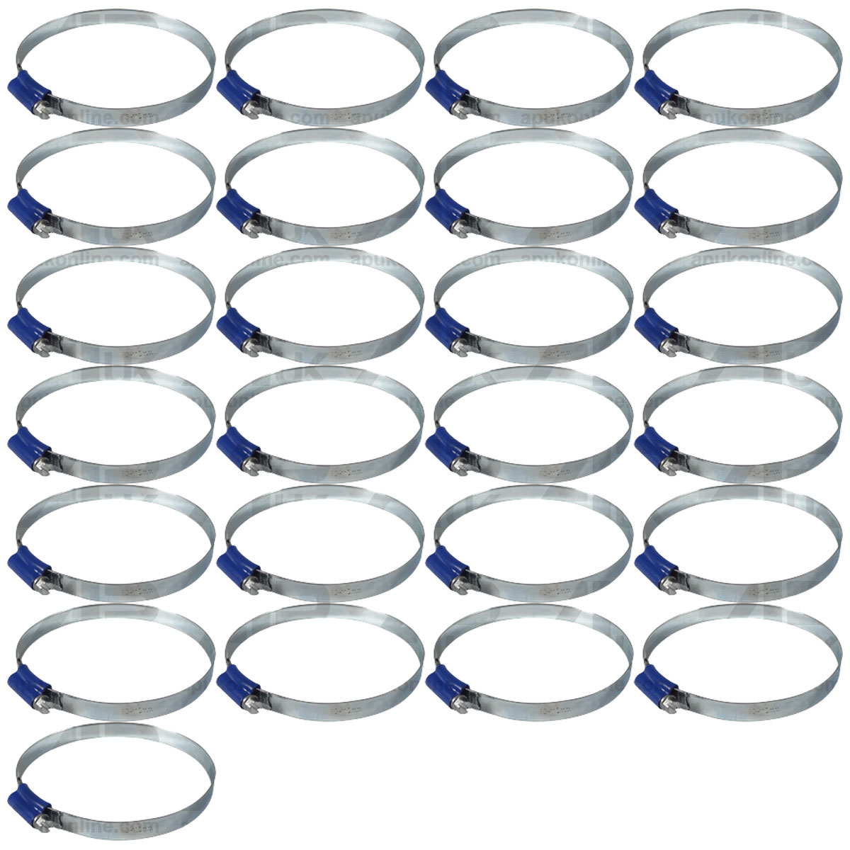 25x Worm Drive Hose Clip 90-110mm Rubber Water Coolant Pipe Workshop Fastener