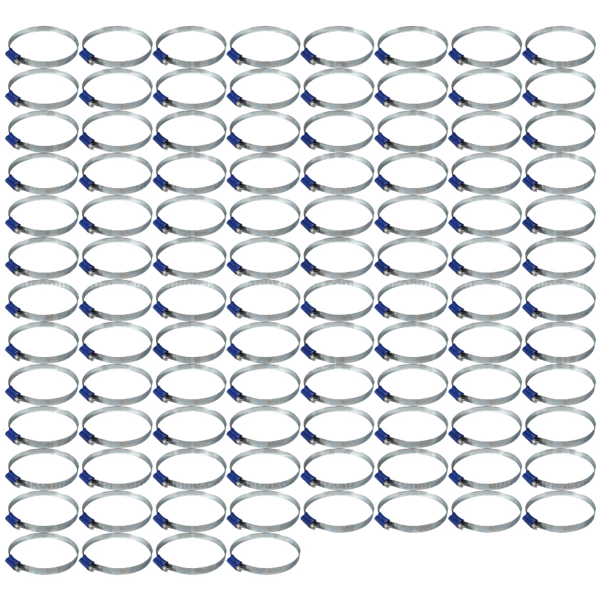 100x Worm Drive Hose Clip 90-110mm Rubber Pipe Jubilee Clamp Radiator Tractor