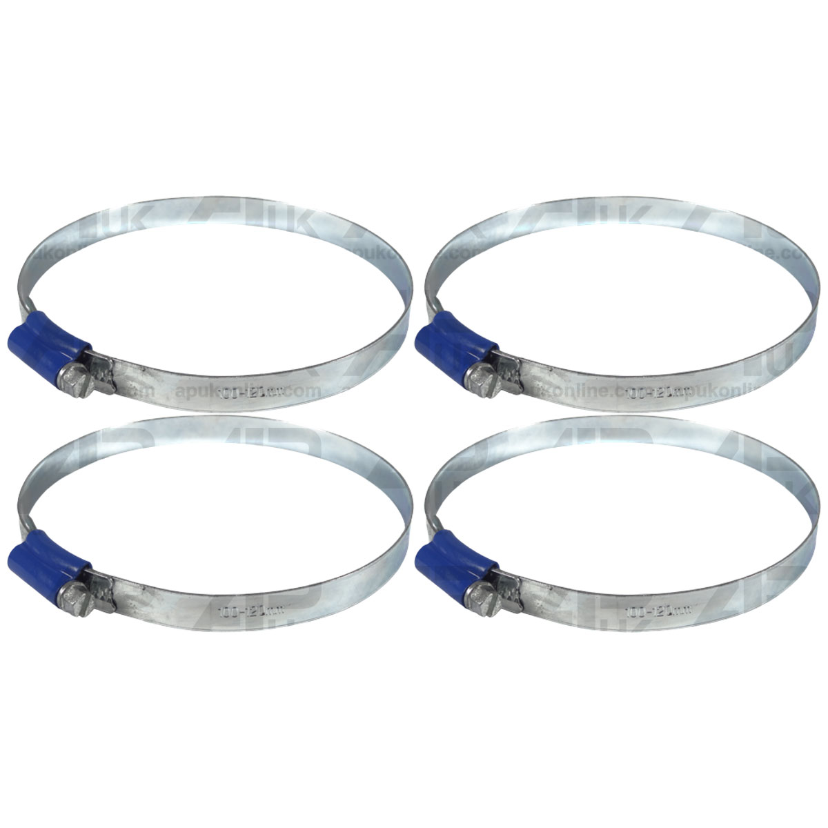 4 Worm Drive Hose Clip 100-120mm Rubber Pipe Jubilee Type Clamp Radiator Tractor