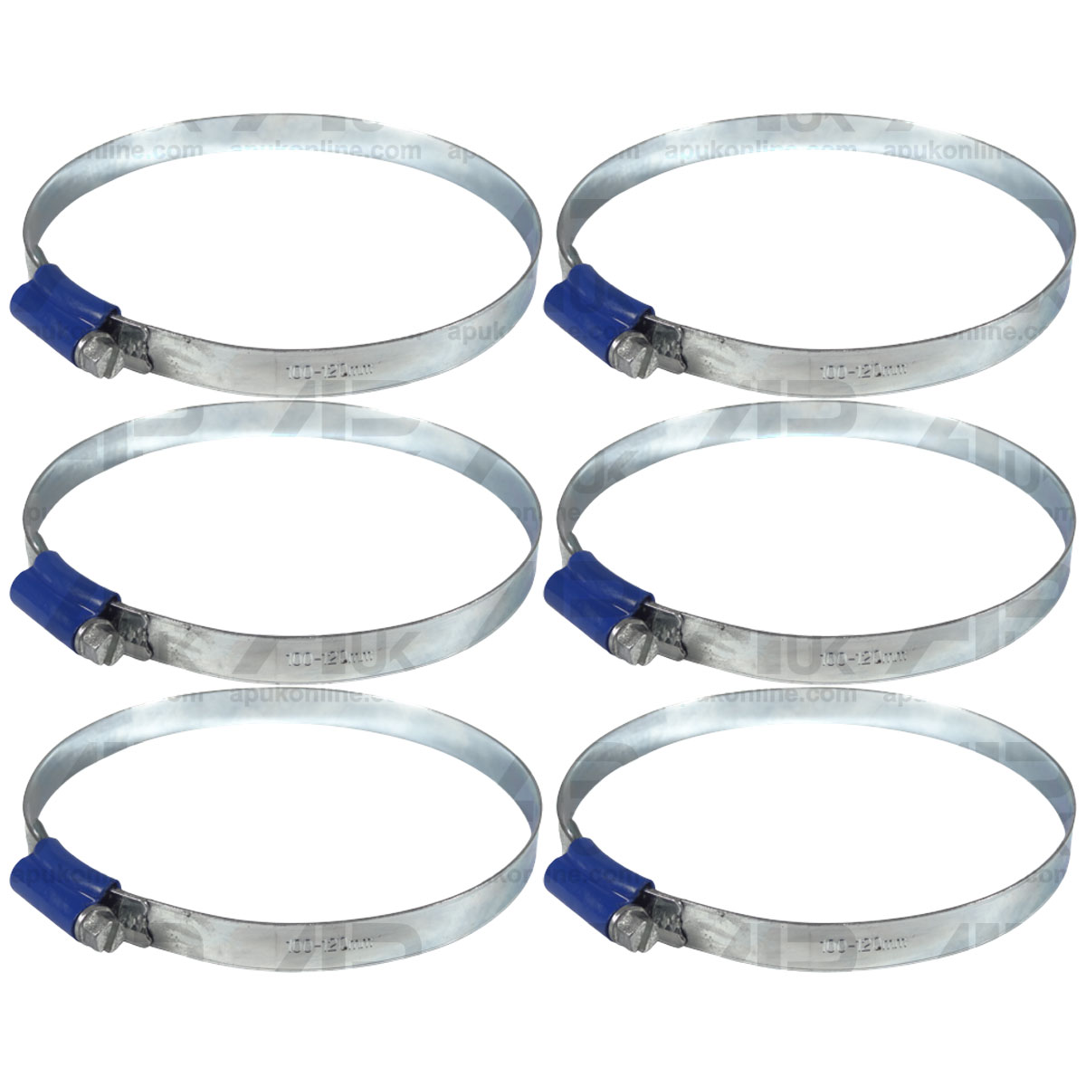 6 Worm Drive Hose Clip 100-120mm Rubber Pipe Jubilee Type Clamp Radiator Tractor