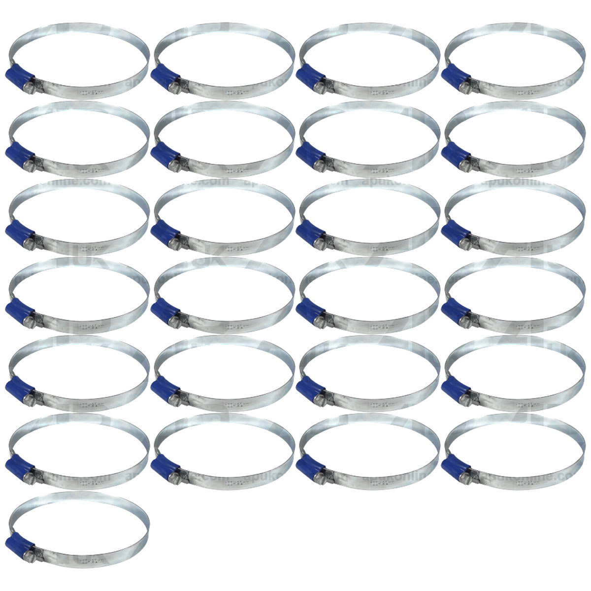 25x Worm Drive Hose Clip 100-120mm Rubber Pipe Jubilee Clamp Radiator Tractor