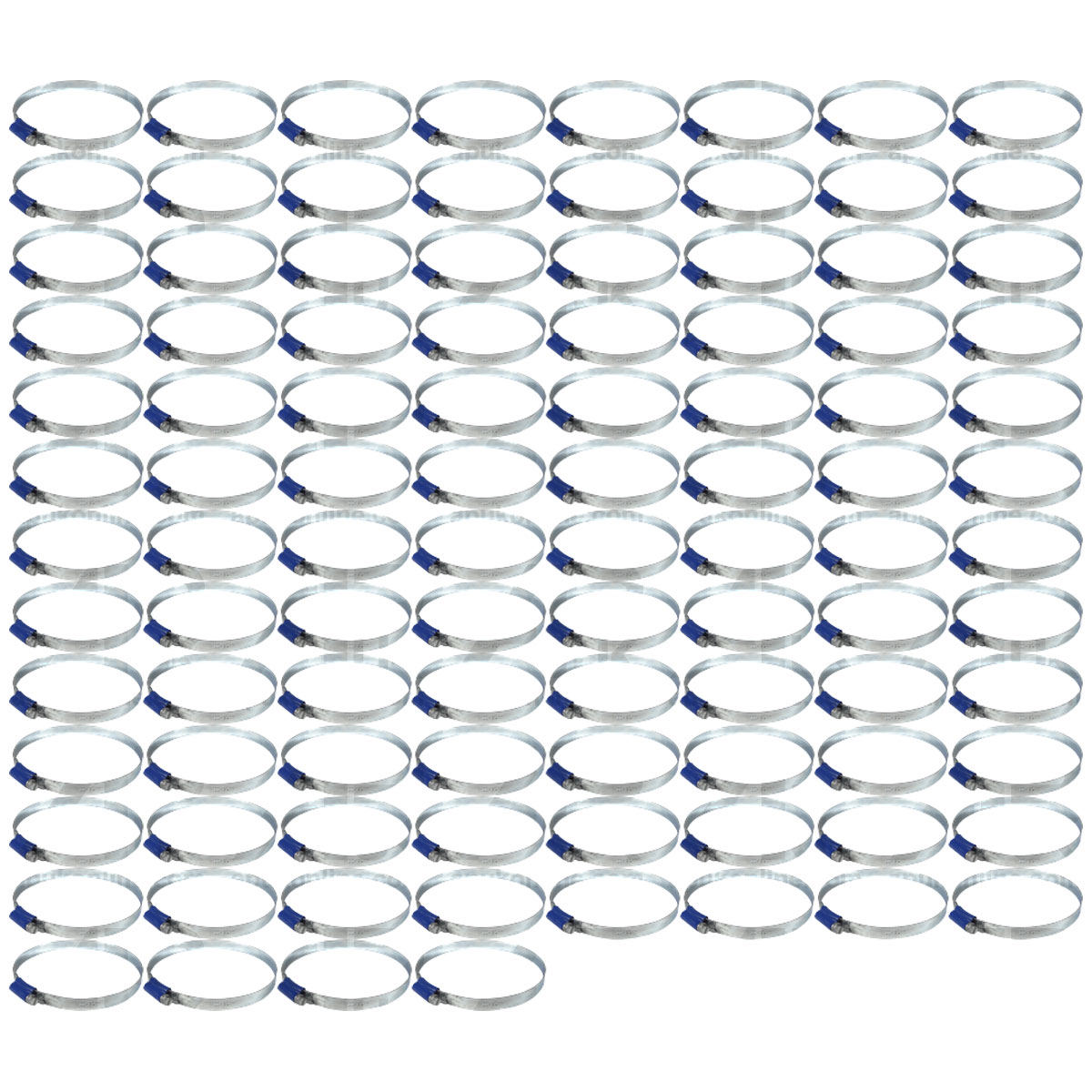 100x Worm Drive Hose Clip 100-120mm Rubber Pipe Jubilee Clamp Radiator Tractor