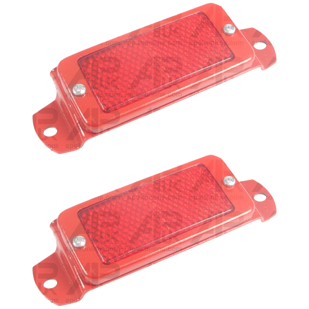 2x Rear Mudguard Relector &amp; Bracket for Massey Ferguson 275 240 290 Tractor