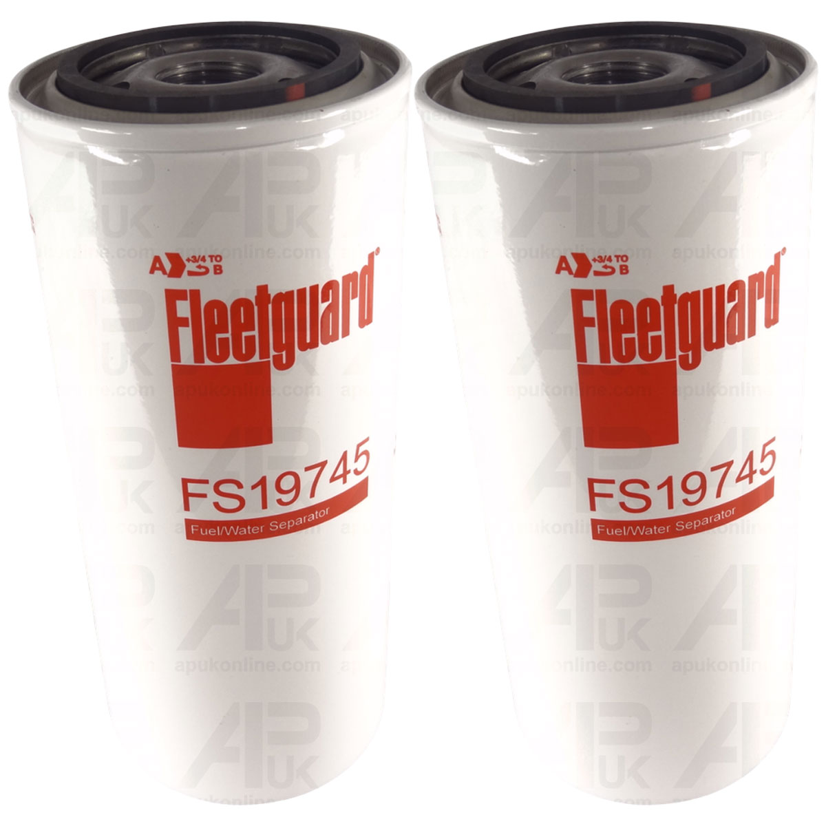 2x Fleetguard FS19745 Filters Cartridge Fuel Storage Tank Water Separator Bowser