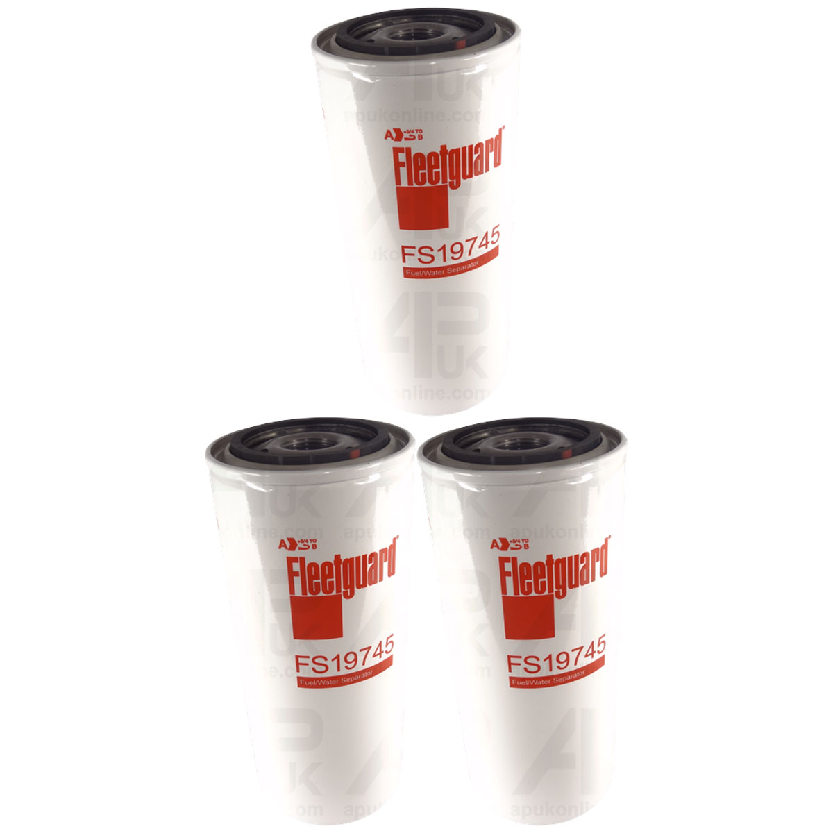 3x Fleetguard FS19745 Filters Element Fuel Delivery Storage Tank Water Separator