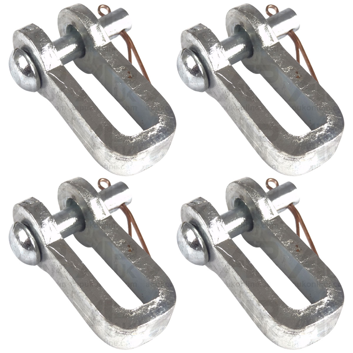 4x Check Chain D Shackle with Pin for Massey Ferguson 35 35X 135 133 140 Tractor