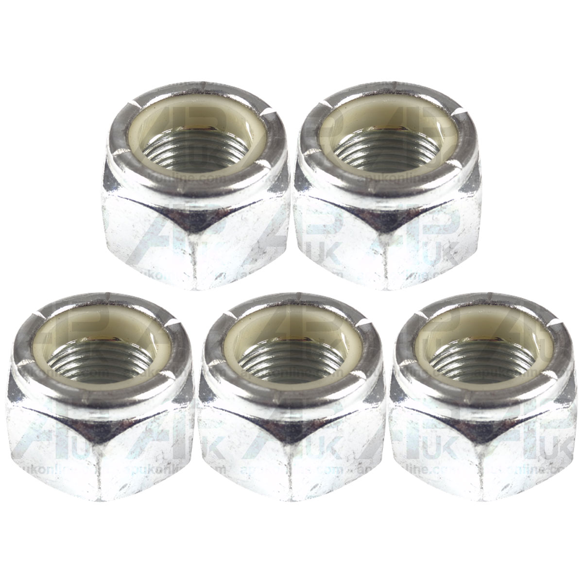 5x 1&quot; Self Locking Nuts for Ford 7810 8210 3550 4200 4330 4340 5100 Tractor