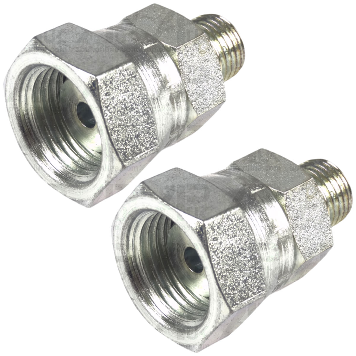 2x Hydraulic Adaptor 1/4&quot; Male - 1/2&quot; BSP Swivel Female for QR Coupler Coupling